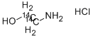 ETHANOLAMINE HYDROCHLORIDE, [1,2-14C]- Structure