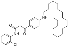 ALPHA-(4-OCTADECANYLAMINO)-BENZOYL-N-(2-CHLORPHENYL)-ACETAMIDE Structure