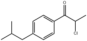 2-CHLORO-1-(4-ISOBUTYLPHENYL)PROPAN-1-ONE 구조식 이미지