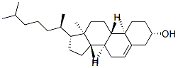 (3S,8S,9S,10R,13R,14S,17R)-10,13-dimethyl-17-[(2R)-6-methylheptan-2-yl]-2,3,4,7,8,9,11,12,14,15,16,17-dodecahydro-1H-cyclopenta[a]phenanthren-3-ol 구조식 이미지