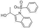 1-[1-(PHENYLSULFONYL)INDOLE-2-YL]ETHANOL 구조식 이미지