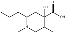 Isonipecotic acid, 4-hydroxy-1,5-dimethyl-2-propyl- (8CI) Structure