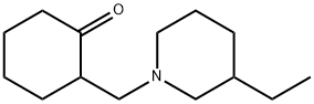 Cyclohexanone, 2-[(3-ethyl-1-piperidinyl)methyl]- (9CI) Structure