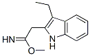 1H-인돌-2-에탄이미디카시드,3-에틸-,메틸에스테르(9CI) 구조식 이미지