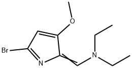 EthanaMine,N-[(5-broMo-3-메톡시-2H-피롤-2-일리덴)메틸]-N-에틸- 구조식 이미지