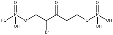 2-bromo-1,5-dihydroxy-3-pentanone 1,5-bisphosphate 구조식 이미지