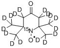 4-OXO-2,2,6,6-TETRAMETHYLPIPERIDINE-D16,1-15N-1-OXYL 구조식 이미지