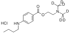 테트라카인-D6HCL(N,N-디메틸-D6) 구조식 이미지
