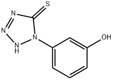 1,2-dihydro-1-(m-hydroxyphenyl)-5H-tetrazole-5-thione 구조식 이미지