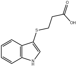 3-(1H-INDOL-3-YLSULFANYL)-PROPIONIC ACID Structure