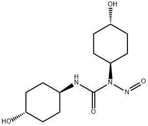 N,N'-bis(4-hydroxycyclohexyl)-N'-nitrosourea Structure