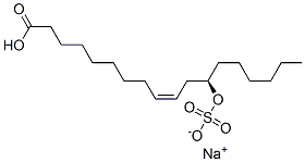 sodium hydrogen (R)-12-(sulphooxy)oleate  구조식 이미지