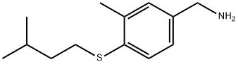 Benzenemethanamine, 3-methyl-4-[(3-methylbutyl)thio]- (9CI) Structure