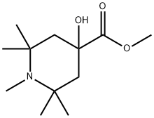 4-Piperidinecarboxylicacid,4-hydroxy-1,2,2,6,6-pentamethyl-,methylester(9CI) Structure