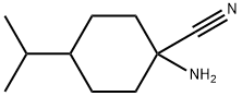 Cyclohexanecarbonitrile, 1-amino-4-(1-methylethyl)- (9CI) Structure