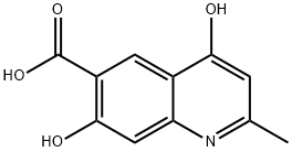 6-Quinolinecarboxylic acid, 4,7-dihydroxy-2-methyl- (9CI) Structure