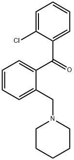 2-클로로-2'-피페리디노메틸벤조페논 구조식 이미지