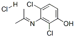 2,4-dichloro-3-[(1-methylethylidene)amino]phenol hydrochloride 구조식 이미지