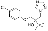 alpha-tert-butyl-alpha-[(4-chlorophenoxy)methyl]-1H-1,2,4-triazol-1-ethanol Structure