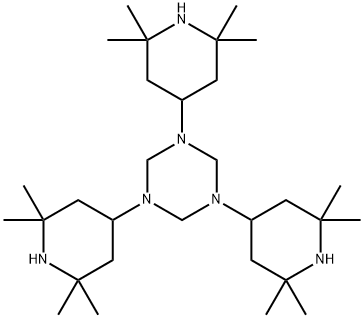 hexahydro-1,3,5-tris(2,2,6,6-tetramethyl-4-piperidyl)-1,3,5-triazine 구조식 이미지