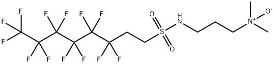 N-[3-(dimethylamino)propyl]-3,3,4,4,5,5,6,6,7,7,8,8,8-tridecafluorooctanesulphonamide N-oxide 구조식 이미지
