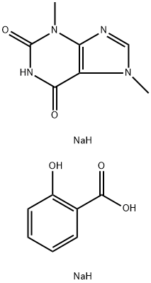 Sodium salicylate theobromine 구조식 이미지