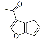 Ethanone, 1-(2-methyl-4H-cyclopenta[b]furan-3-yl)- (9CI) 구조식 이미지