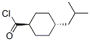 Cyclohexanecarbonyl chloride, 4-(2-methylpropyl)-, trans- (9CI) 구조식 이미지