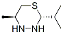 2H-1,3,4-Thiadiazine,tetrahydro-5-methyl-2-(1-methylethyl)-,trans-(9CI) 구조식 이미지