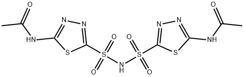 N,N'-[IMinobis(sulfonyl-1,3,4-thiadiazole-5,2-diyl)]bisacetaMide Structure