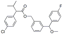 (3-((4-Fluorophenyl)methoxymethyl)phenyl)methyl 4-Chloro-alpha-(1-meth ylethyl)benzeneacetate Structure