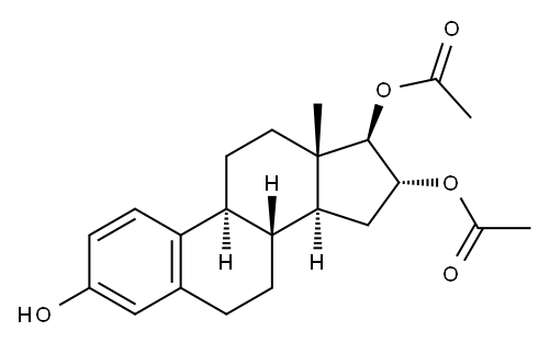 Estriol 16,17-diacetate Structure