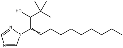 1H-1,2,4-트리아졸-1-에탄올,.알파.-(1,1-디메틸에틸)-.베타.-노닐리덴- 구조식 이미지