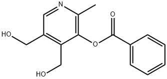 3,4-Pyridinedimethanol, 5-(benzoyloxy)-6-methyl- 구조식 이미지