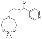 1,3-Dioxa-6-aza-2-silacyclooctane-6-ethanol, 2,2-dimethyl-, isonicotin ate (ester) 구조식 이미지
