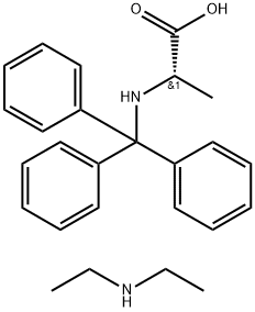Trityl-L-Alanine diethylammonium salt 구조식 이미지