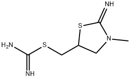 Carbamimidothioic acid, (2-imino-3-methyl-5-thiazolidinyl)methyl ester (9CI) Structure