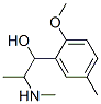 Benzenemethanol, 2-methoxy-5-methyl-alpha-[1-(methylamino)ethyl]- (9CI) Structure