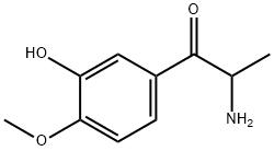 1-Propanone,  2-amino-1-(3-hydroxy-4-methoxyphenyl)- 구조식 이미지