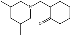 Cyclohexanone, 2-[(3,5-dimethyl-1-piperidinyl)methyl]- (9CI) Structure