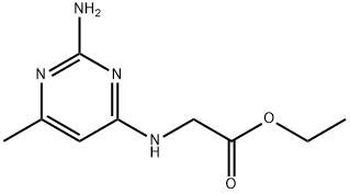 Glycine, N-(2-amino-6-methyl-4-pyrimidinyl)-, ethyl ester (9CI) Structure