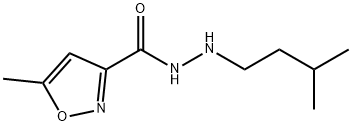 3-Isoxazolecarboxylicacid,5-methyl-,2-(3-methylbutyl)hydrazide(9CI) 구조식 이미지