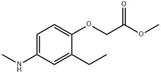 Acetic acid, [2-ethyl-4-(methylamino)phenoxy]-, methyl ester (9CI) Structure