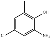 2-AMINO-4-CHLORO-6-METHYL-PHENOL 구조식 이미지