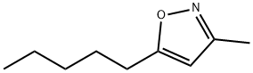 Isoxazole, 3-methyl-5-pentyl- (9CI) Structure