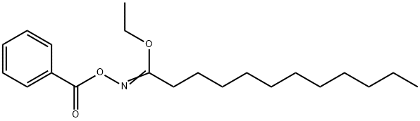 ethyl N-(benzoyloxy)laurimidate 구조식 이미지