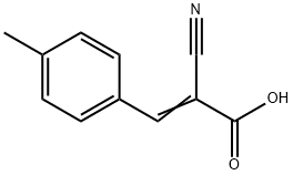 2-Cyano-3-(4-methylphenyl)acrylic acid 구조식 이미지