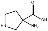 3-Aminopyrrolidine-3-carboxylic acid 구조식 이미지