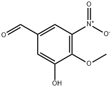 3-hydroxy-4-methoxy-5-nitrobenzaldehyde Structure