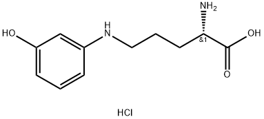 2-amino-5-[(3-hydroxyphenyl)amino]pentanoic acid 구조식 이미지